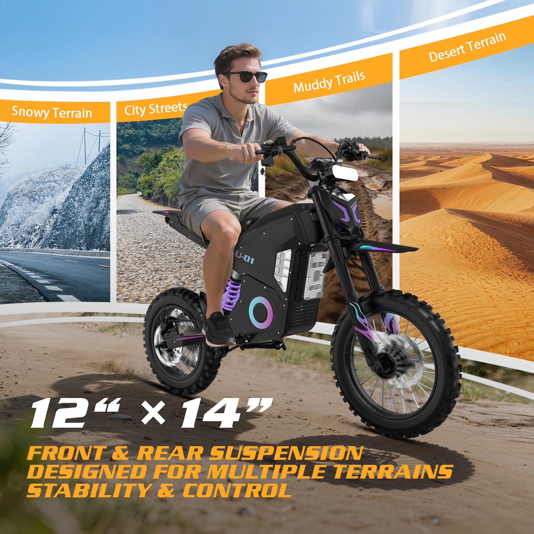 48V 27Ah Off-Road Electric Dirt Bike